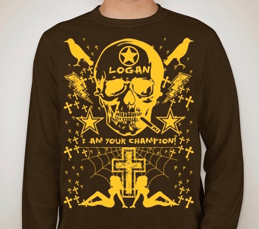 Brown & Yellow Long Sleeve Shirt