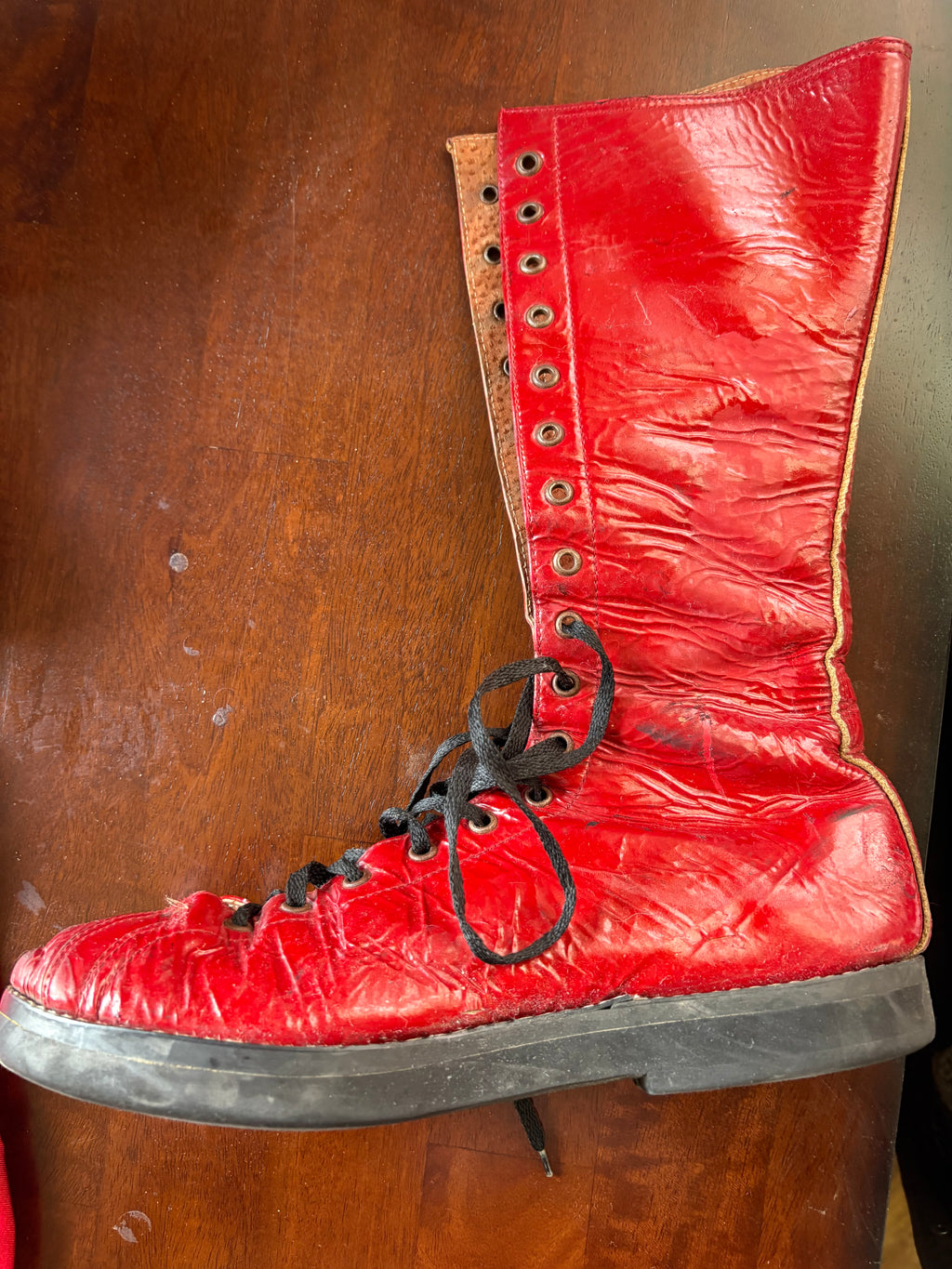 Ring Worn WWE OVW Disciple Damian Boots & Butcher