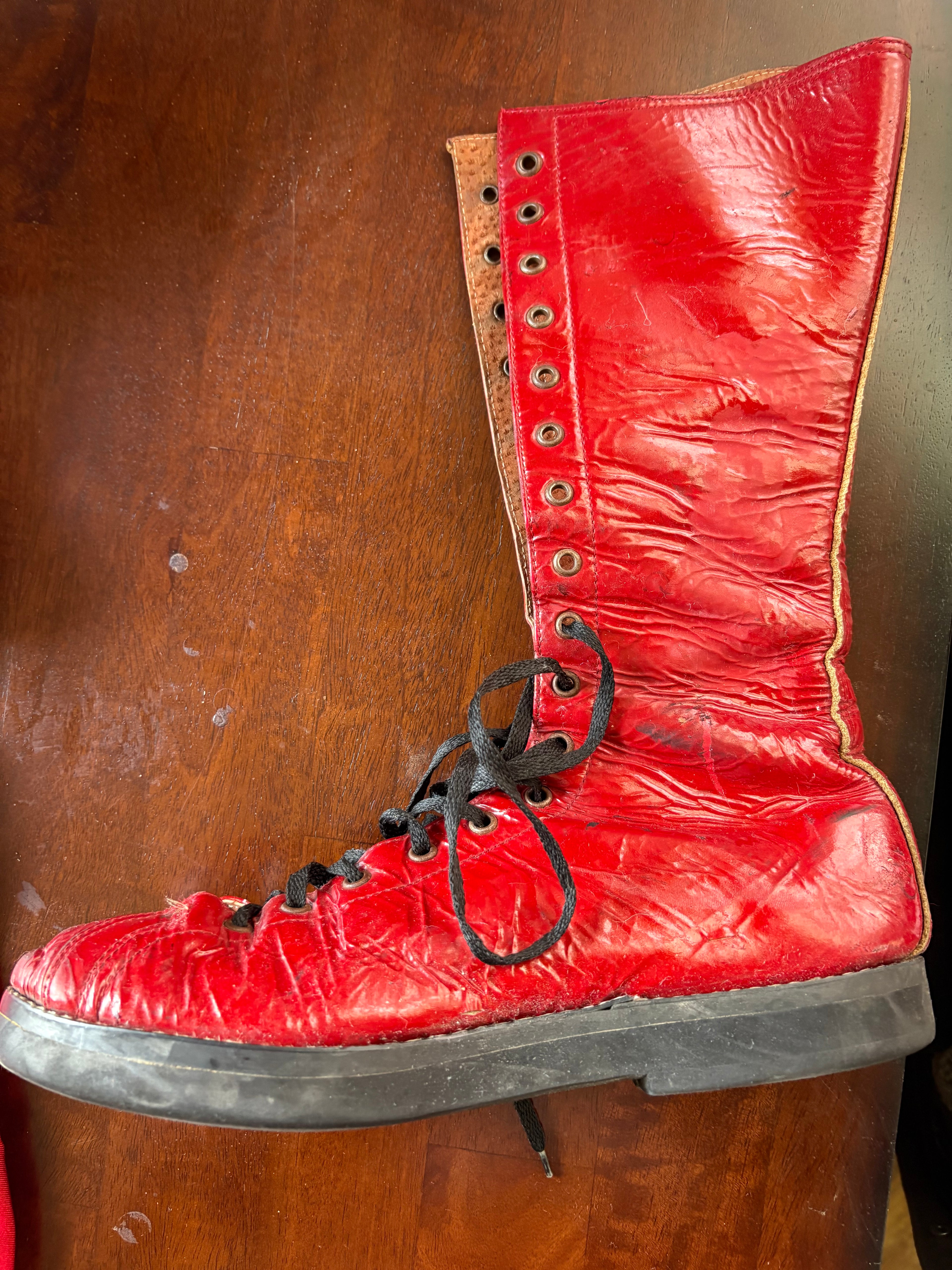 Ring Worn WWE OVW Disciple Damian Boots & Butcher