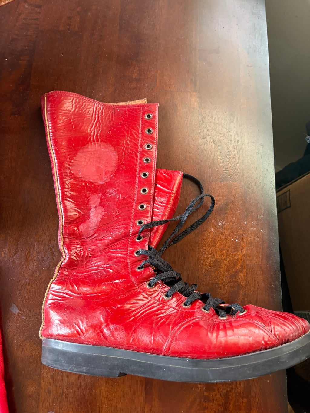 Ring Worn WWE OVW Disciple Damian Boots & Butcher